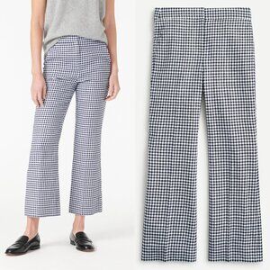 J. Crew Navy and White Checkered Ankle Pants